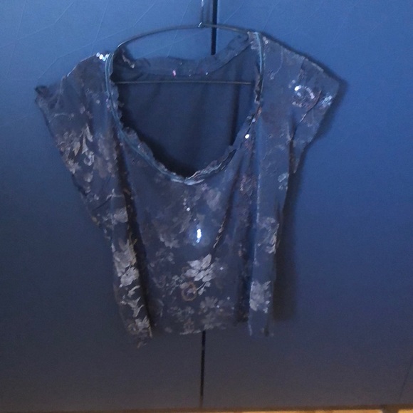 VINTAGE top with sequins size small/medium - Picture 2 of 11
